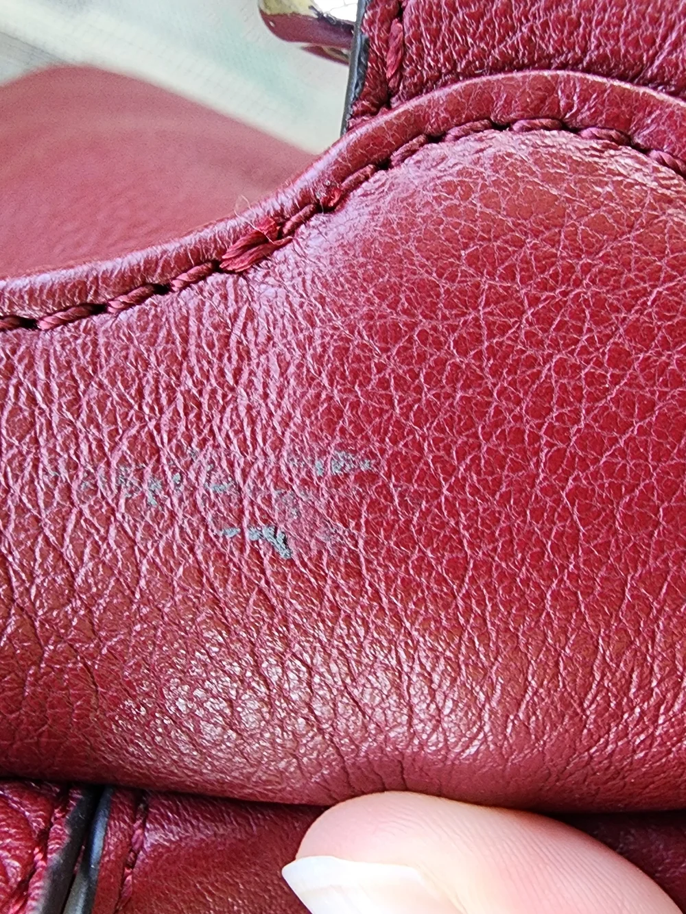 Rebecca Minkoff Burgundy Pebbled Leather Backpack